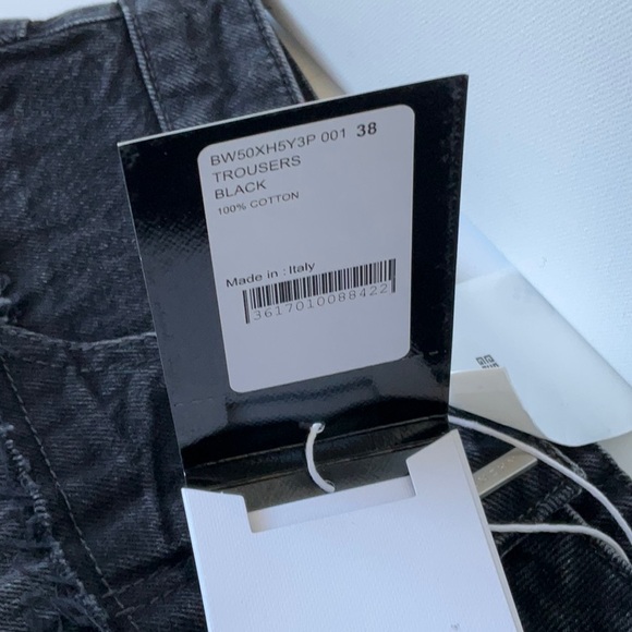 GIVENCHY Women Distressed Denim Shorts in Black size US 6 - Picture 8 of 8